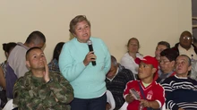 Foto de la primera visitas del Alcalde y su gabinete al corregimiento de Felidia