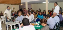Foto de la primera visitas del Alcalde y su gabinete al corregimiento de Felidia