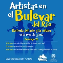 Prográmate con los Artistas en el Bulev