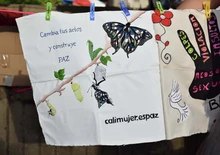 Mujeres que comparten la paz