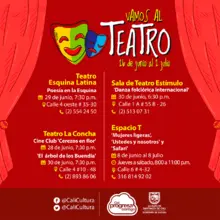 Vamos al teatro… conoce la programación para esta semana