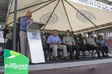 Así fue la ceremonia de entrega del helicóptero que ya cuida a los caleños