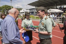 Así fue la ceremonia de entrega del helicóptero que ya cuida a los caleños