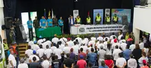 Armas por oportunidades: las fotos de la entrega de más de 40 armas de jóvenes expandilleros