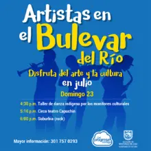 Disfruta de los artistas en el Bulevar
