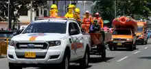 La ciudad volcó sus ojos hacia el paso de las fuerzas militares