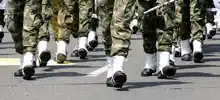 La ciudad volcó sus ojos hacia el paso de las fuerzas militares