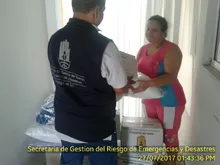 Gestión del Riesgo sigue entregando asistencias humanitarias a afectados en diferentes emergencias