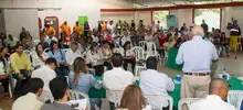 Foto de la quinta quinta visita del Alcalde y su gabinete en la comuna 12
