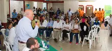 Foto de la quinta quinta visita del Alcalde y su gabinete en la comuna 12