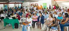 Foto de la quinta quinta visita del Alcalde y su gabinete en la comuna 12