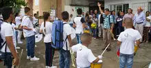 Foto de la quinta quinta visita del Alcalde y su gabinete en la comuna 12