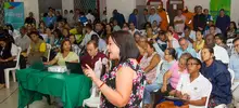 Foto de la quinta quinta visita del Alcalde y su gabinete en la comuna 12