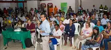Foto de la quinta quinta visita del Alcalde y su gabinete en la comuna 12