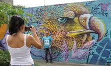 Terminó Graficalia, el primer festival que llenó de arte y color la ciudad