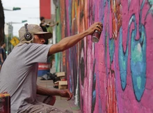 Terminó Graficalia, el primer festival que llenó de arte y color la ciudad