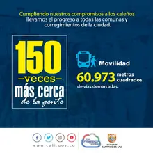 40 datos sobre la gestión de la Alcaldía de Cali tras 150 visitas a los territorios