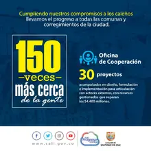 40 datos sobre la gestión de la Alcaldía de Cali tras 150 visitas a los territorios