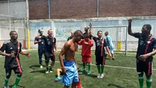 Festival de goles en la final del torneo de fútbol de habitante de calle