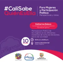 #CaliSabeQuiénEsElla reconoce a las panelistas del foro: Mujeres y Participación Política