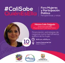 #CaliSabeQuiénEsElla reconoce a las panelistas del foro: Mujeres y Participación Política