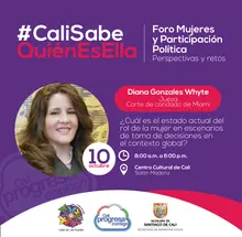 #CaliSabeQuiénEsElla reconoce a las panelistas del foro: Mujeres y Participación Política
