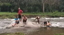 Como niños, habitantes de calle en proceso de resocialización disfrutaron del paseo al río Pance