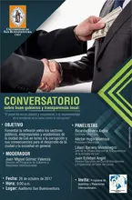 Conversatorio sobre buen gobierno y transparencia local en la San Buenaventura. 