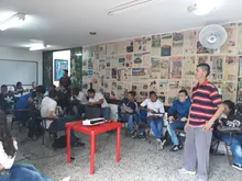Grupo de sensibilización comunitaria visita instituciones educativas dando a conocer el programa de habitante de calle