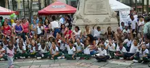 Los niños disfrutaron de la XIV Feria Interinstitucional en la Plaza de Cayzedo