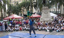 Los niños disfrutaron de la XIV Feria Interinstitucional en la Plaza de Cayzedo