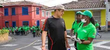 Limpieza y embellecimiento del barrio San Antonio, en el marco de la campaña Colombia Limpia