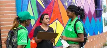 Limpieza y embellecimiento del barrio San Antonio, en el marco de la campaña Colombia Limpia