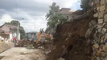 Personal de Infraestructura estabilizó muro de contención de San Antonio