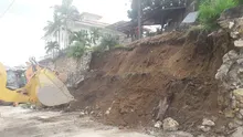 Personal de Infraestructura estabilizó muro de contención de San Antonio