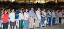 Mil niños le cantaron a la naturaleza y a la ciudad en el Coliseo El pueblo
