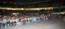 Mil niños le cantaron a la naturaleza y a la ciudad en el Coliseo El pueblo