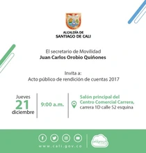 Movilidad rendirá cuentas a la ciudadanía este jueves