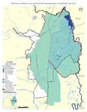 Mapa 3. Evaluación de amenaza por inundación pluvial (2013)_min
