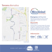 Conozca cuatro alternativas para desplazarse en Ciudad Jardín y Pance