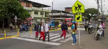 Camino seguro en zonas escolares
