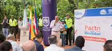 ¿A qué se comprometieron la Alcaldía, las universidades y los colegios con la firma del Pacto por la Movilidad del sur?
