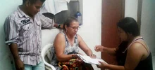Atención a familias indígenlas desplazadas.