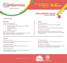 Programación Jornada de Transparencia