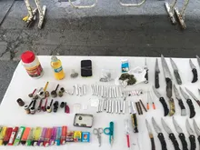 Toma preventiva de la policía en el centro de Cali