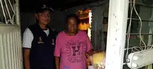 Gestión del Riesgo inspecciona y entrega asistencia humanitaria tras fuerte lluvia
