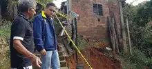 Gestión del Riesgo inspecciona y entrega asistencia humanitaria tras fuerte lluvia