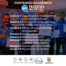 4 de abril: último día para inscribirse en el programa Taxistas Pro de Cali
