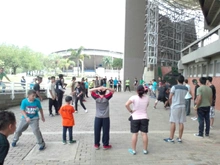 Espectacular acogida de jóvenes de Cali al entreno masivo de Parkour