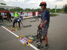Los mejores de Vértigo se tomaron el patinódromo mundialista.